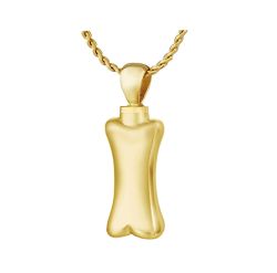Dog Bone 10KT or 14KT Gold Cremation Jewelry Urn - SHIPS NOW