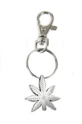 Custom Marijuana Leaf Keychain Keepsake Urn