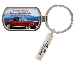 1965 Red Shelby Mustang G.T. Keychain Urn