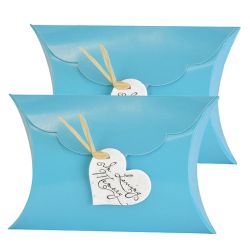 Set of 2 - Sky Blue Little Peaceful Pillow® Water Burial Urn
