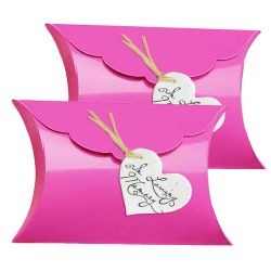 Set of 2 - Fuchsia Little Peaceful Pillow® Water Burial Urn