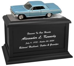 Race Track Cremation Urn & 1962 Chevrolet Impala SS Décor