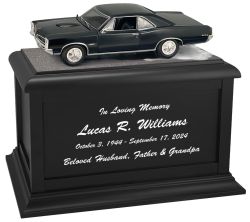 Race Track Cremation Urn & 1966 Pontiac GTO Hard Top Décor