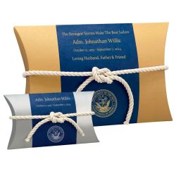 US Navy Military - Water Burial At Sea Peaceful Pillow® Urn