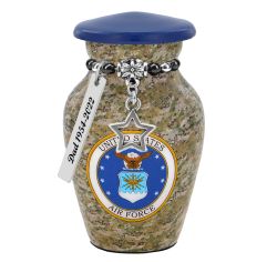 Air Force Camouflage Mini Urn - Love Charms™ Option