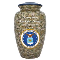 Air Force Camouflage Cremation Urn