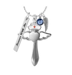 Nurse Angel Jewelry Ash Urn - Love Charms™ Option
