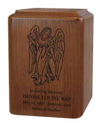 Angel Wood Urn