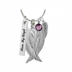 Angel Wings Cremation Ash Urn - Love Charms Option
