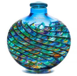 Aqua Ocean Mosaic Cremation Urn