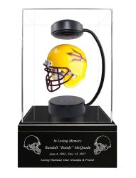 Football Cremation Urn & Arizona State University Hover Helmet Décor