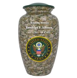 Army Camouflage Cremation Urn