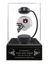 Football Cremation Urn & Auburn University Hover Helmet Décor