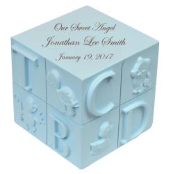 Baby Blue Nursery Cube Urn
