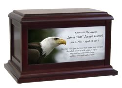 Customized Bald Eagle American Dream Urn© With Personalized Engraving  