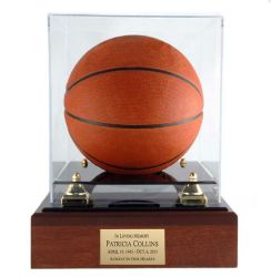 Basketball Case Memorial Wood Urn