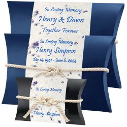 Ivory Peaceful Pillow® Flowers & Pearls Water Burial Urn