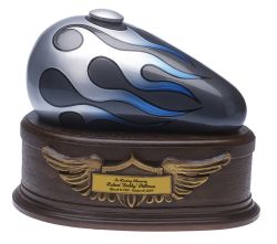 Blue Flames Born To Ride Adult Gas Tank Urn