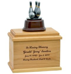 Bowling Cremation Wood Urn
