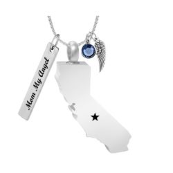 California State Cremation Jewelry Urn - Love Charms® ~ Engrave A Star Options