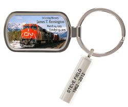 Canadian National Railway Keychain Urn