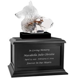Canine Spirit Lucite Art Keep The Memory® Cremation Urn