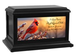 Cardinal Bird's View Adult or Medium Cremation Urn - Keep The Memory® Urn