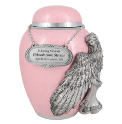Child Wings of an Angel Pink Urn - Pro Laser Engraving