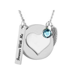 Circle Of Love Cremation Jewelry Urn - Love Charms Option