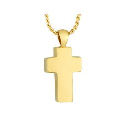 Cross 10KT Gold Cremation Jewelry Urn - SHIPS NOW