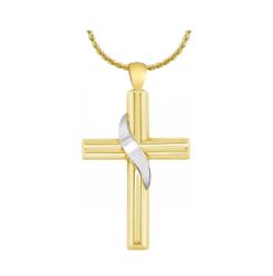 Savior Cross 10KT or 14KT Gold Cremation Jewelry Urn - SHIPS NOW