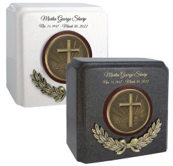 Wreath of the Cross Cremation Urn