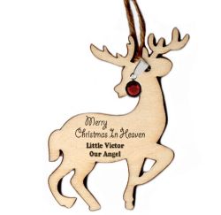 Reindeer Birthstone Ornament