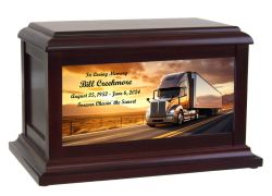 Sunset Truck & Trailer Adult or Medium Cremation Urn