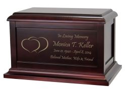 Double Hearts Cremation Urn