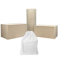 Easy Carry Ivory Biodegradable Urns - Free Bag