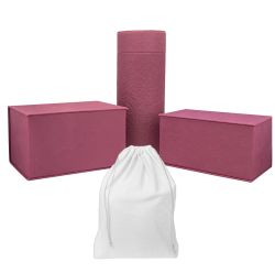 Easy Carry Pink Biodegradable Urns - Free Bag