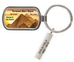 Egyptian Pyramids Keychain Urn
