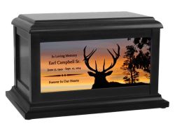 Elk Sunset Cremation Urn