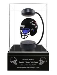 Football Cremation Urn & Atlanta Falcons Hover Helmet Décor