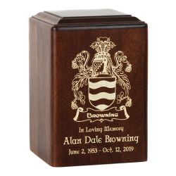 Family Coat of Arms Urn