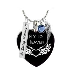Fly To Heaven Ash Pendant - Love Charms Option