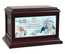 Customized Beach Horse Riding American Dream Urn© With Laser Engraving