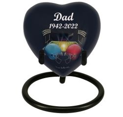 Football - Forever In Our Hearts Keepsake Urn - Stand Option