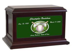Forever In Our Hearts Baseball Adult or Medium Urn