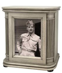 French Country Grey Photo Urn by Howard Miller - Adult Cremation Wood Urn