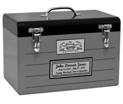 Toolbox Gray Cremation Urn - Adult - Medium - Companion