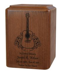 Custom Wood Guitar Urn 