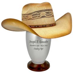 Hat or Cap Cremation Adult Urn - Cremation Urn For Men or Women - Display a Favorite Cap