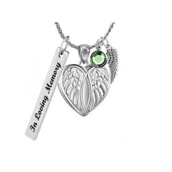 Angel of Protection Sterling Silver Ash Urn - Love Charms™ Option